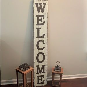 Welcome Indoor Outdoor Wooden Sign